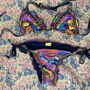NWOT Agua Bendita Boho Designer Bikini